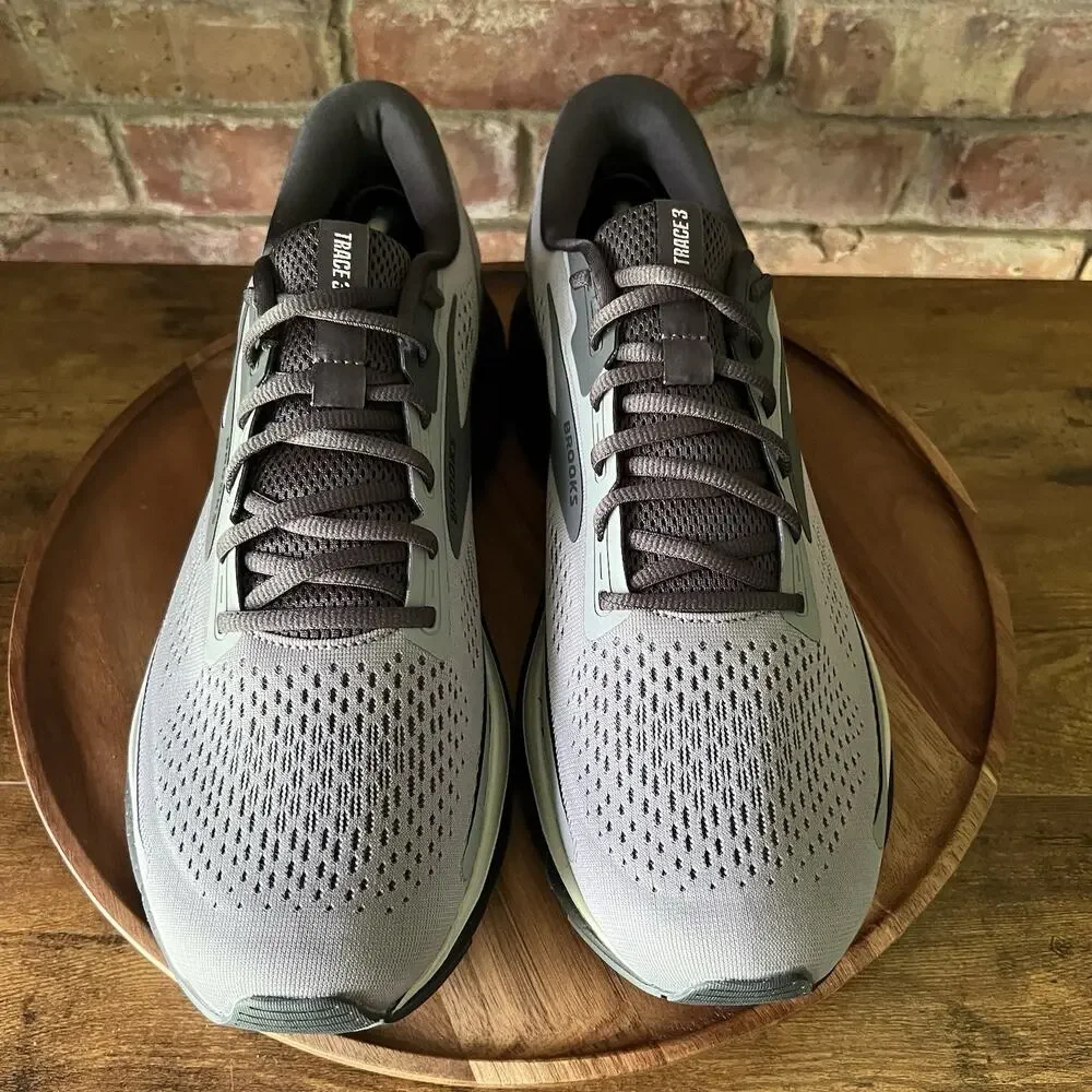 Brooks Trace 3 Men’s 13 Neutral Balanced Cushion Running Gray Sneakers Shoes